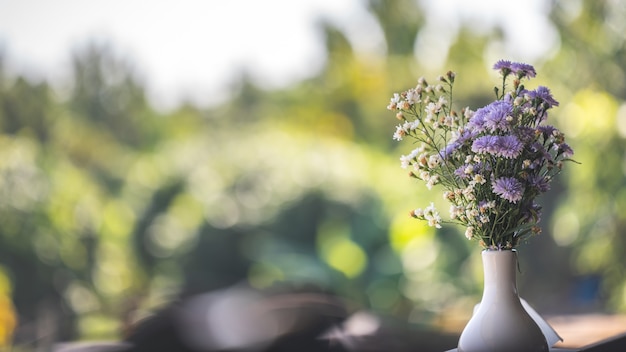 Purple Flower In Vase