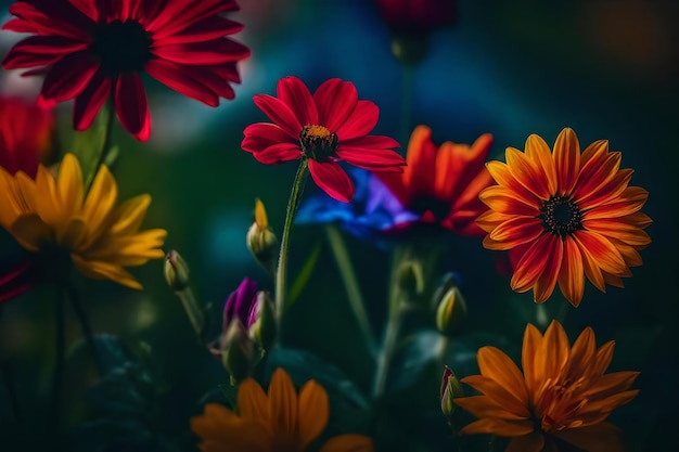 Foto un fiore viola con la parola selvaggio sullo sfondo