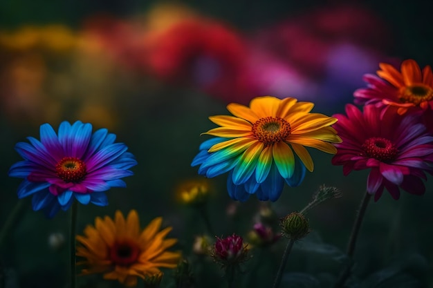 Photo a purple flower with the word wild in the background