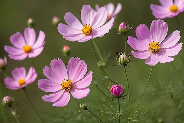 a purple flower with yellow center and a yellow center