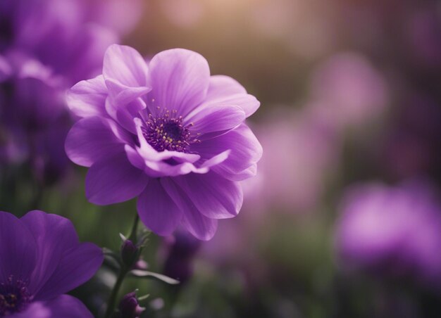 A purple flowers background