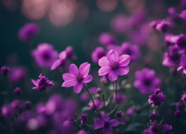 Photo a purple flowers background