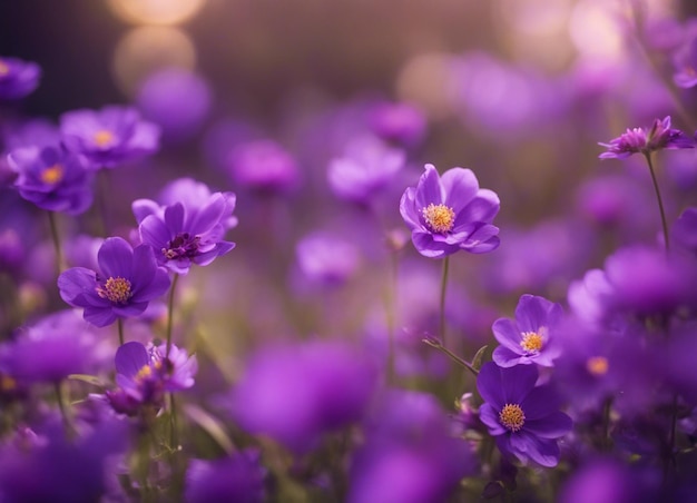 A purple flowers background