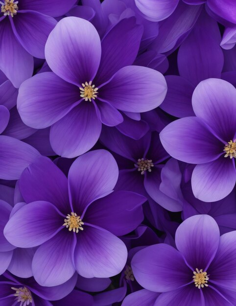 Purple flowers on a dark background