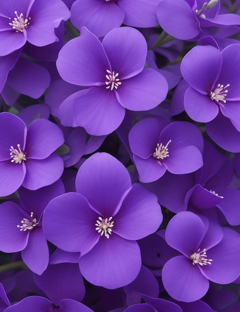 Purple flowers on a dark background