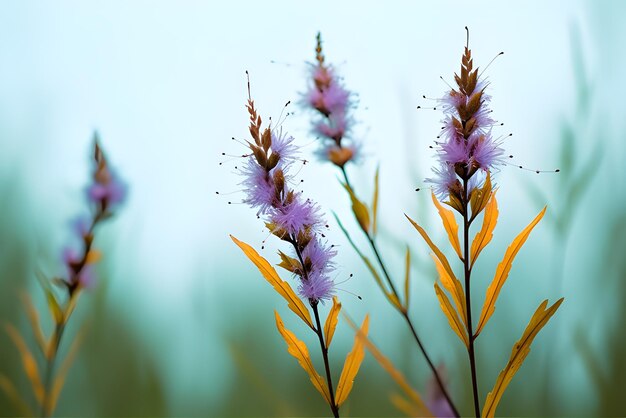 Purple flowers in a field with the word prairie on the bottom right