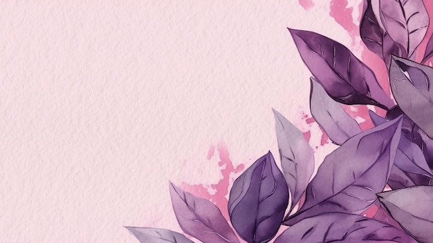 Purple flowers on a pink background