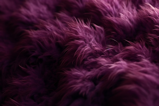 Purple fur that is on a table