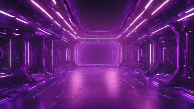 Purple futuristic background generated by artificial intelligence