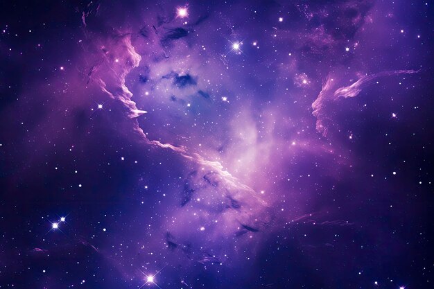 Purple Galaxy space stars in Outer Space