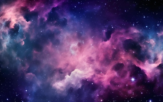 A purple galaxy with a blue background