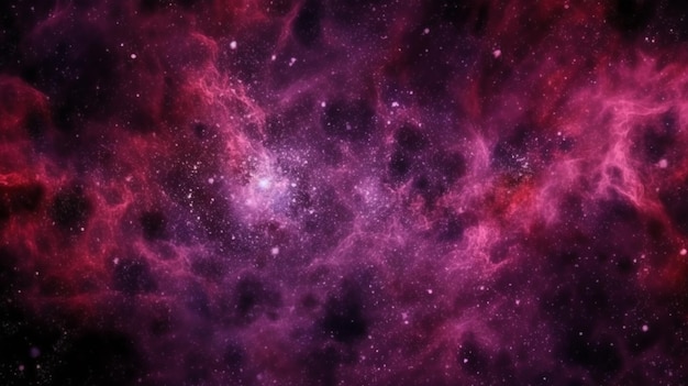 Фиолетовая галактика со звездами на заднем плане
