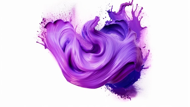 Фиолетовый гель абстрактный цветной мазок Фиолетовый блонд краска для волос Generative Ai