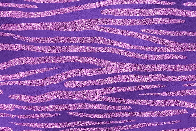 Purple glam glitter animal skin texture background animal skin pattern