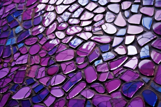 Photo a purple glass mirror is on display in a store window in new orleans.