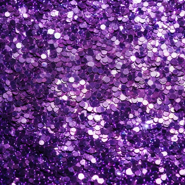 Premium AI Image | Purple glitter background with lots of small circles ...