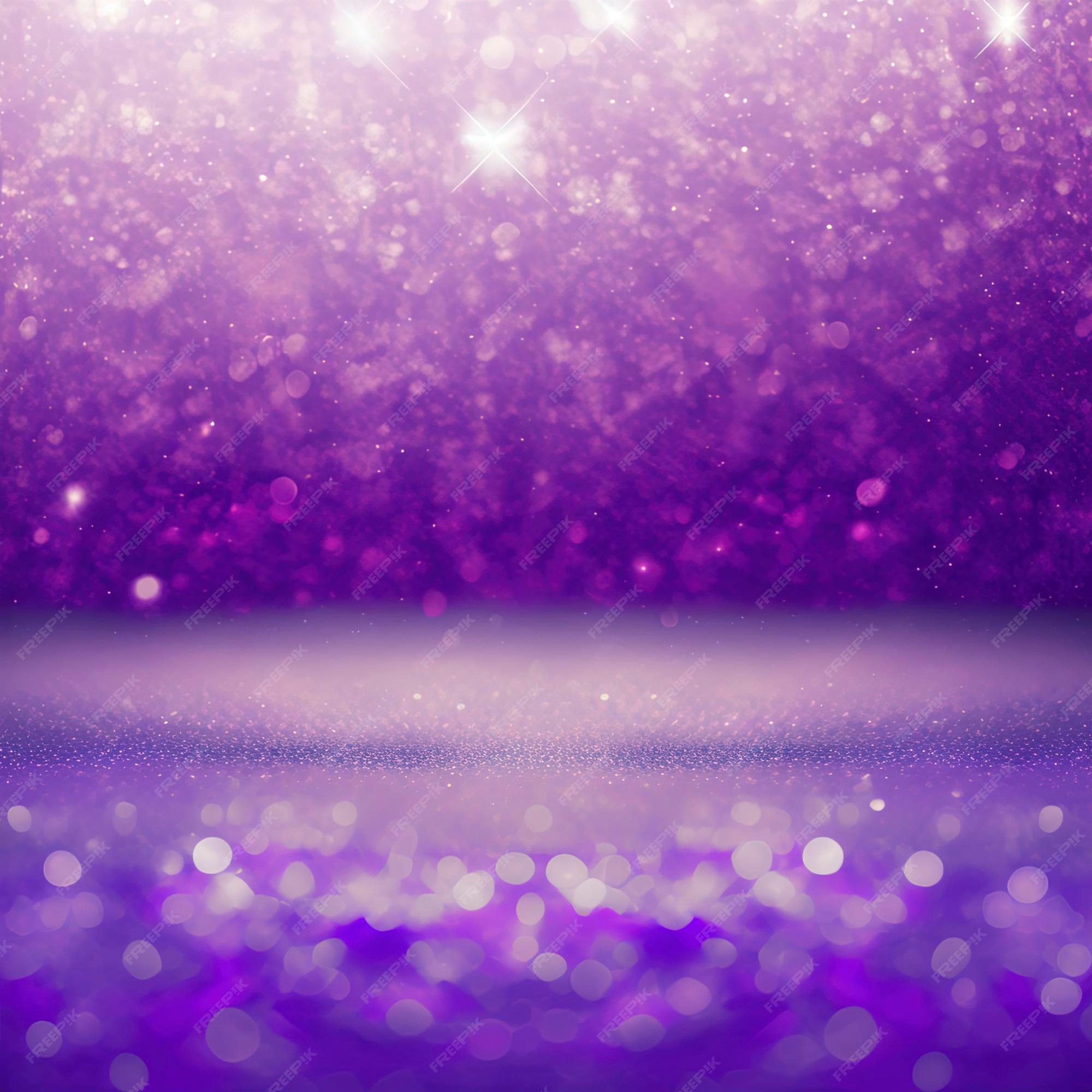 Premium Photo | Purple glitter magic background. defocused light ...