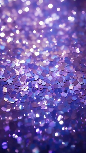Purple glitters for a party