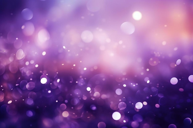 Photo purple glitters in a purple background