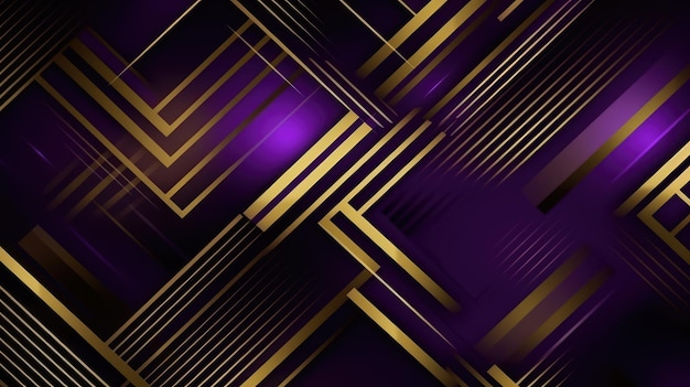 Purple and gold background with a gold lines pattern