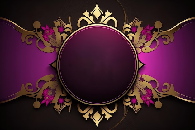 Purple and gold background with a purple background