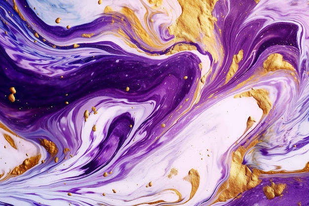 Purple and gold paint art that is part of purple and gold paint art