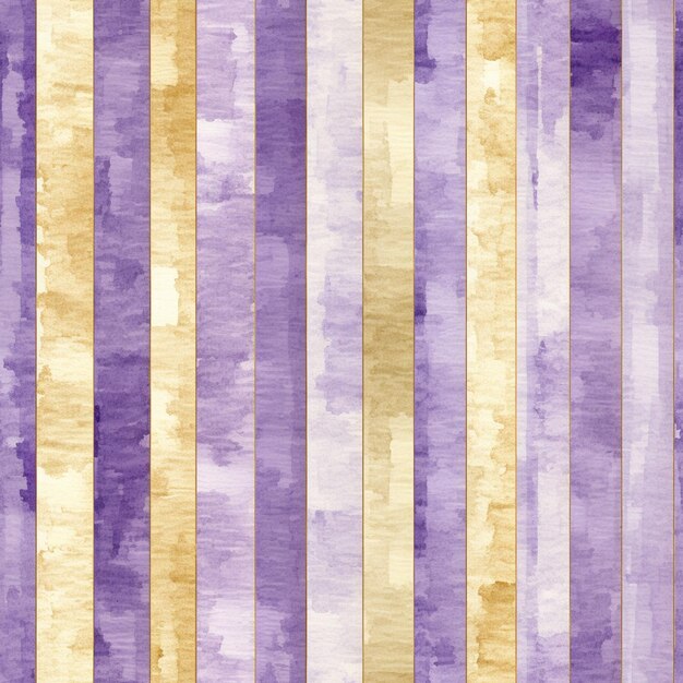 Purple and gold striped fabric with a pattern of stripes generative ai