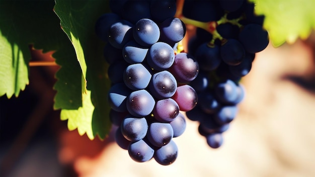 Purple grapes generated by AI