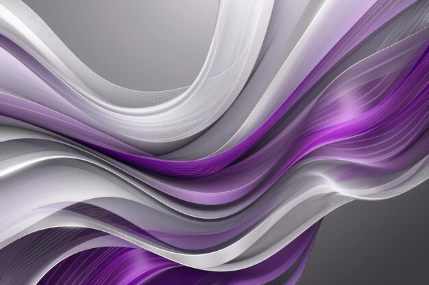 Photo purple and gray flowing curves aiga