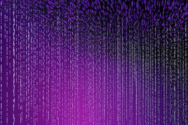 Photo purple gray raining hackers screen dark coding line ai generative