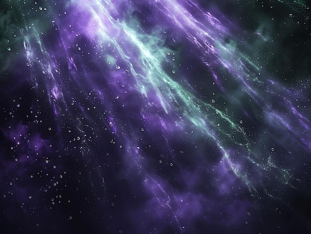 Photo a purple and green background with a purple and green stars
