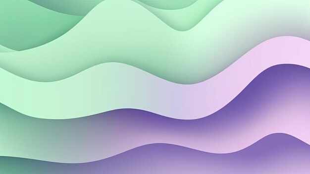 波状の紫と緑の背景