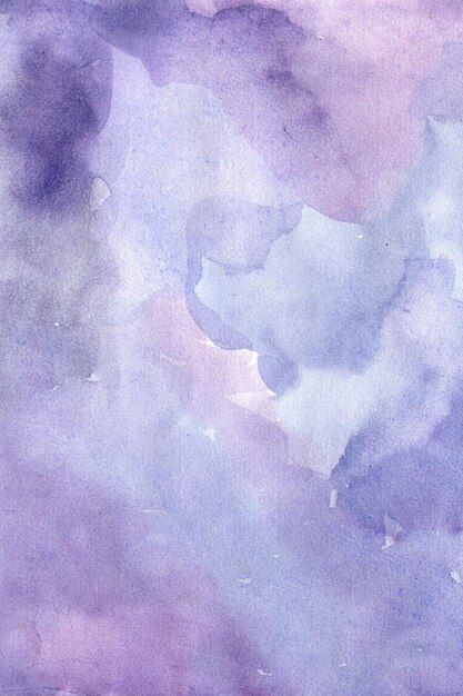 紫色の手描きの水彩の背景 高品質
