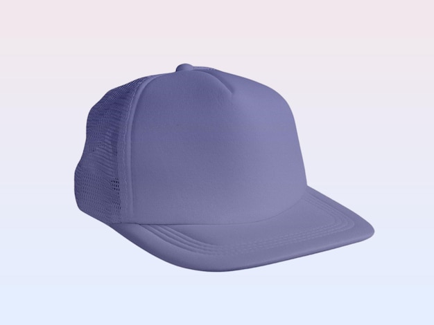 Photo a purple hat with a brim and a blue band