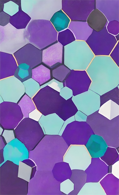 Purple hexagon abstract background