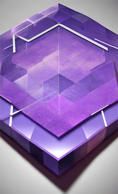 Photo purple hexagon abstract background