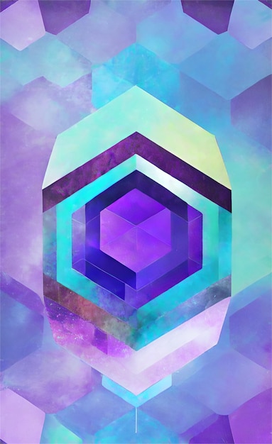 Purple hexagon abstract background