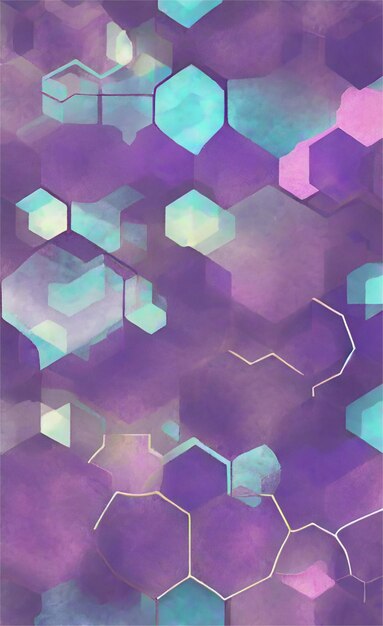 Purple hexagon abstract background