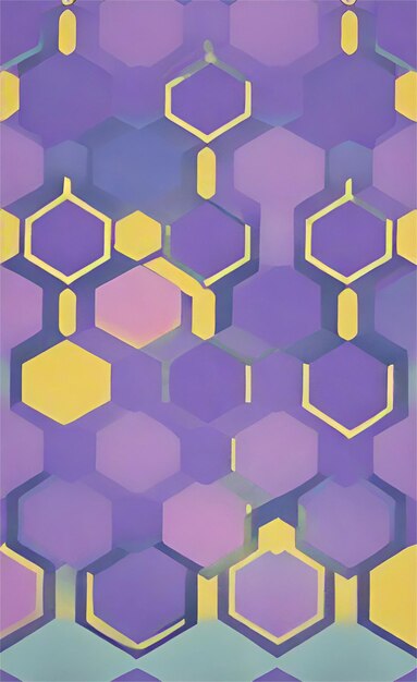 Purple hexagon abstract background