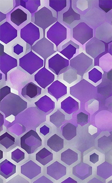 Purple hexagon abstract background