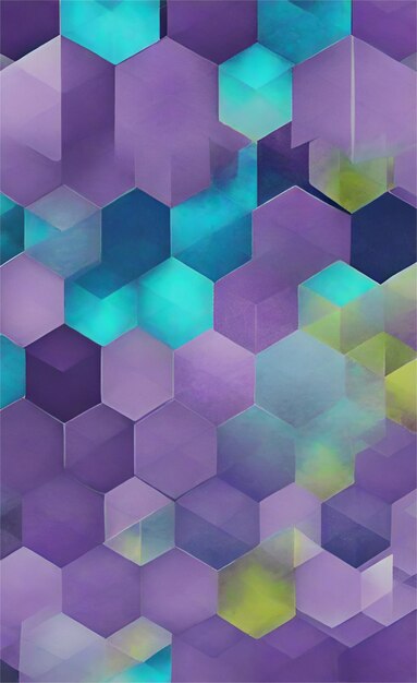 Purple hexagon abstract background