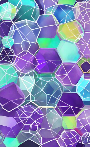 Purple hexagon abstract background