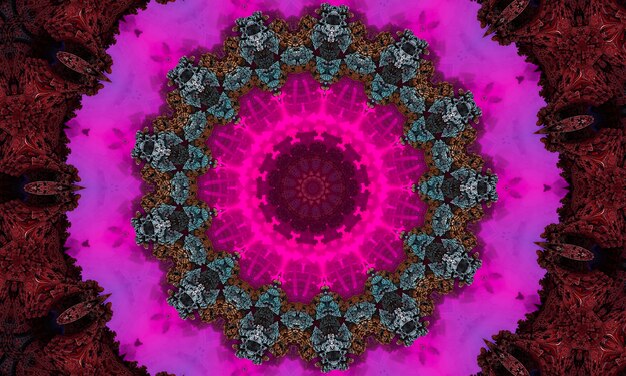 Purple Kaleidoscope in the form of an eye, abstract design that is surreal, strong, intense, dynamic and powerful, for banners, posters, flyers, wallpaper, invitations, backgrounds, advertising