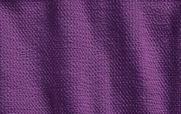 A purple knitted sweater with a textured pattern.