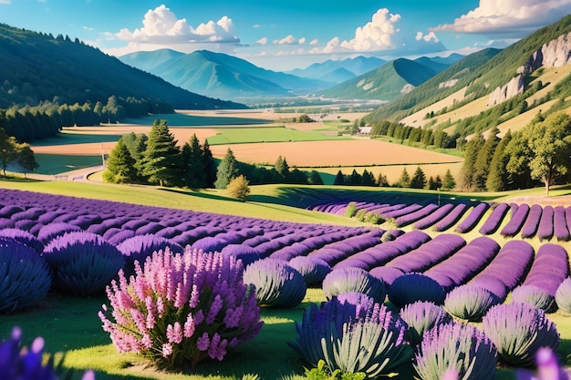 Purple lavender flowers base photography background wallpaper is very beautiful