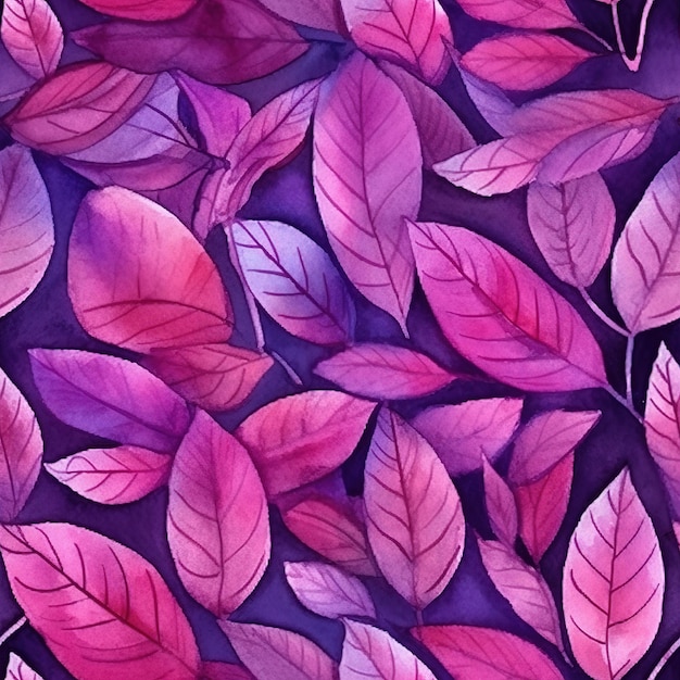 Purple leaves pattern design