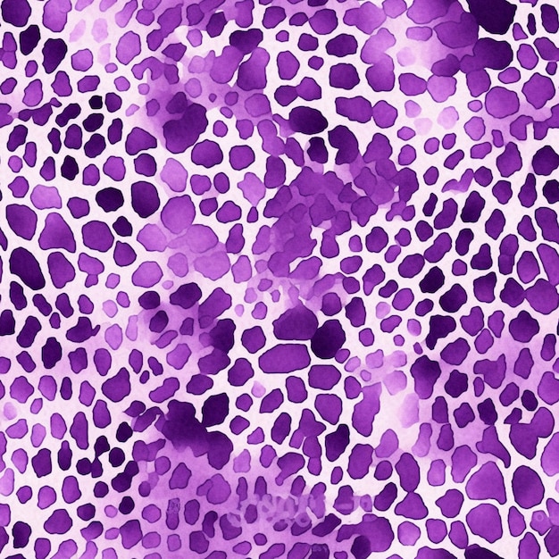 Purple leopard print fabric with a white background generative ai