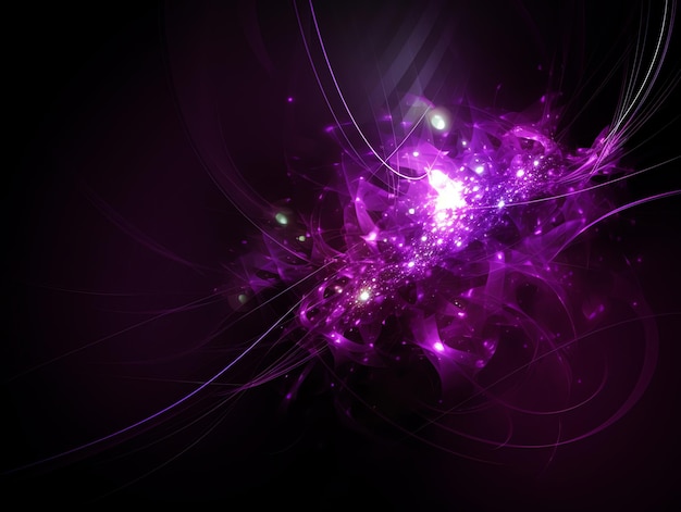 Premium AI Image | purple light with black abstract effect background ...