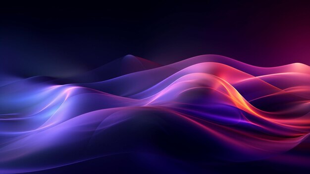 紫色の線の波の背景