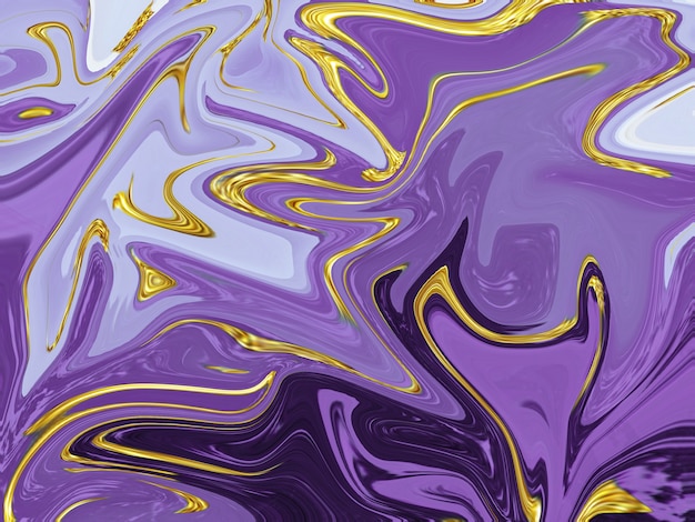 Purple liquid marble texture background